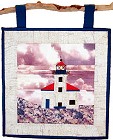 Cape Arago Lighthouse paper pieced quilt pattern from Sentries of Light - Select image to enlarge