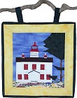 Yaquina Bay Lighthouse paper pieced quilt pattern from Sentries of Light - Select image to enlarge