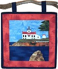 Battery Point Lighthouse paper pieced quilt pattern from Sentries of Light - Select image to enlarge