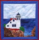 San Luis Lighthouse applique quilt pattern from Sentries of Light - Select image to enlarge