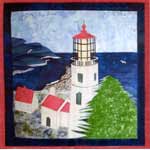 Heceta Head Lighthouse paper pieced quilt pattern from Sentries of Light - Select image to enlarge